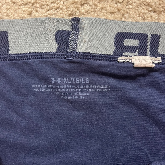 Lot of 2 Pairs Under Armour Boxer Jocks Navy Blue Red Men’s XL - Picture 4 of 6